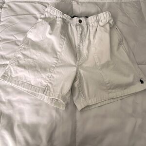 Polo Ralph Lauren Women's Size Small White Shorts Elastic 4” Inseam Preppy Pony